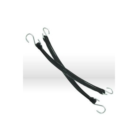 Kotap Alliance Tarp Strap, Type: Tarp Straps, EPDM Rubber, hooks assembled, Size: 21in. Tarp Strap, Black TRS21
